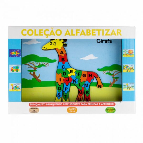 COLECAO ALFABETIZAR - GIRAFA REF 040 BRINQMUTTI