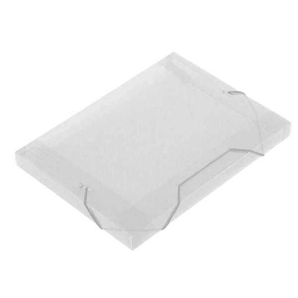 PASTA ESCOLAR SOFT 30MM CRISTAL PCT C/10 POLIBRAS