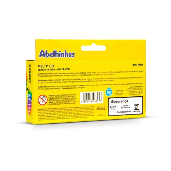 CAIXA MEU PRIMEIRO GIZ C/ 6 CORES 185G ACRILEX - Image 2