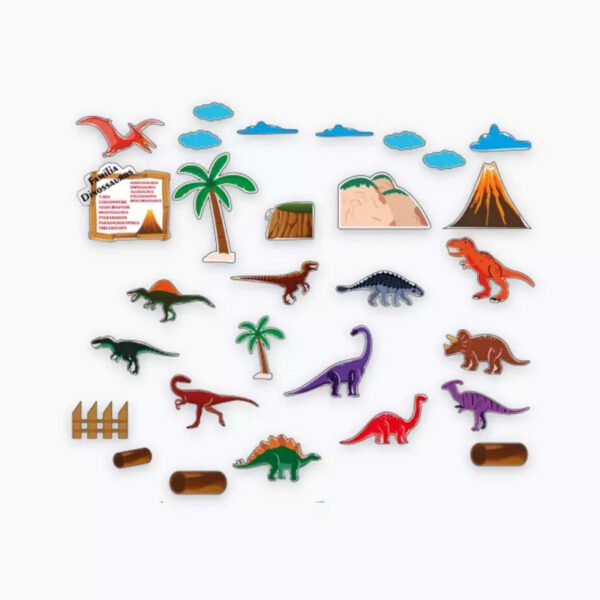 CONJUNTO IMANTADO DINOSSAUROS REF 076 BRINQMUTTI - Image 2