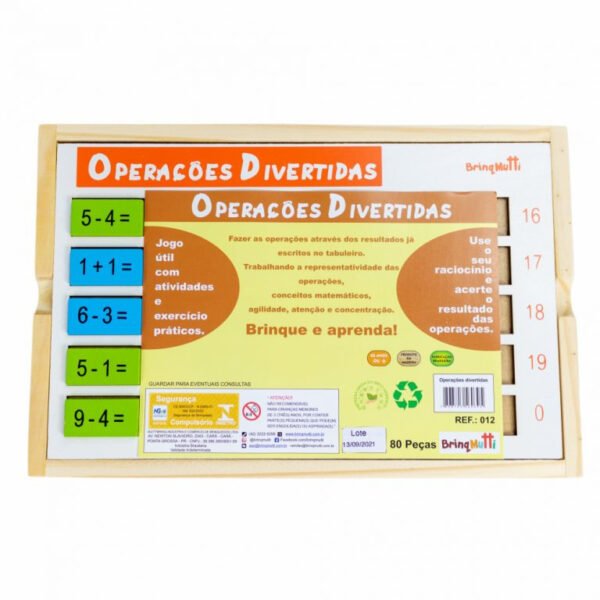 OPERAÇÕES DIVERTIDAS REF 012 BRINQMUTTI