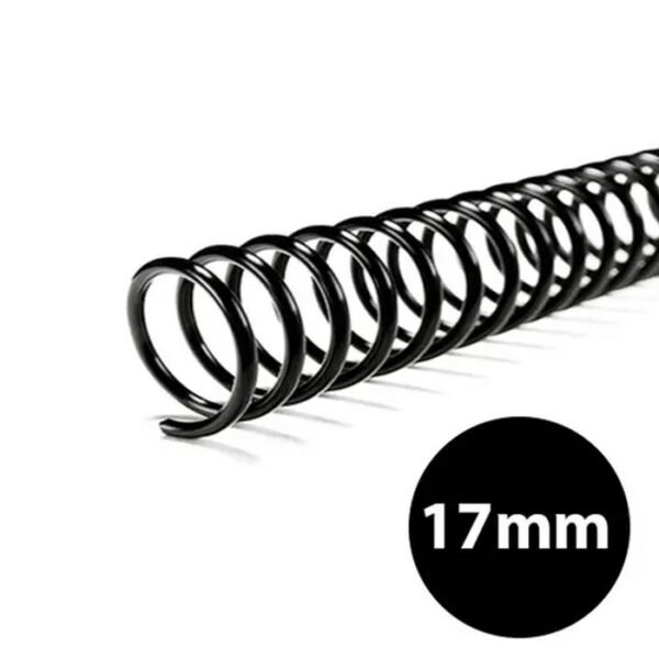 PACOTE DE ESPIRAL 17MM PARA 100 FOLHAS C/100 AFORPLASTIC