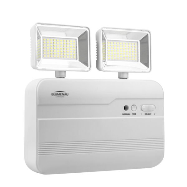 LUMINARIA DE EMERGENCIA LED 2 FAROIS 18W 3000 LUMENS 6500K BLUMENAU - Image 4