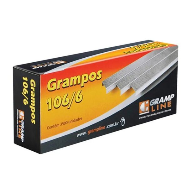 CAIXA DE GRAMPO 106/6 GALVANIZADO C/ 3500 GRAMPLINE