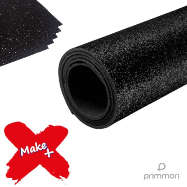 EVA 60X40 C/ GLITTER PRETO C/ 05 MAKE+ - Image 2