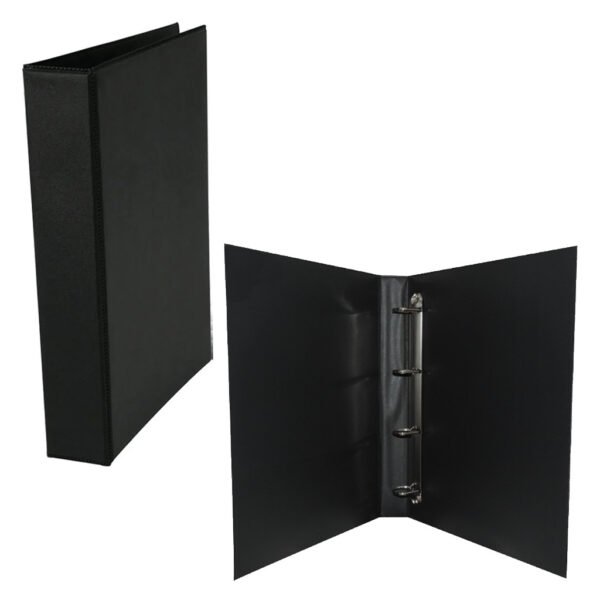 FICHARIO SIMPLES 4 ARGOLAS S/ PLASTICO 255X330 75MM PRETO DAC - Image 2