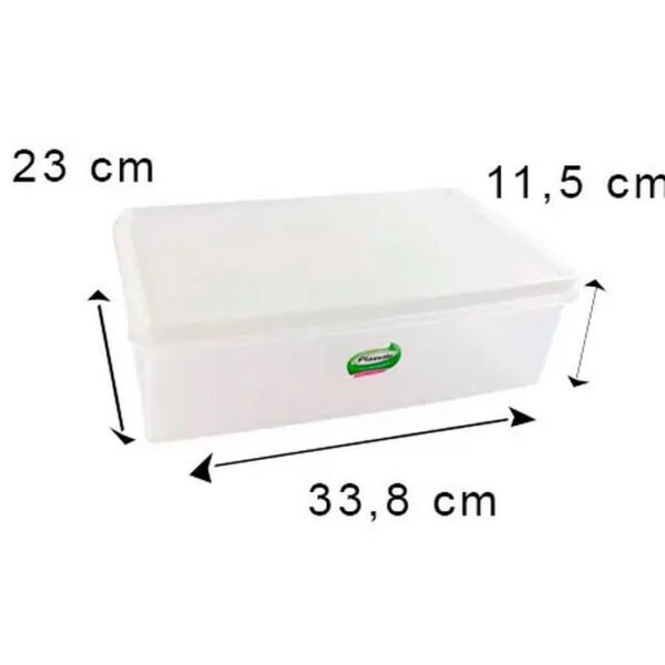 CAIXA RETANGULAR 6,5L COR NATURAL PLASVALE - Image 3