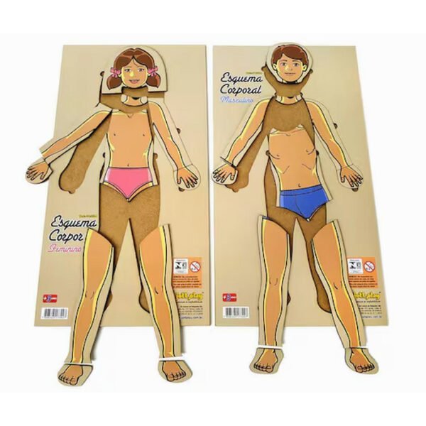 ESQUEMA CORPORAL MASC E FEM MDF 22PC JOTT PLAY - Image 2
