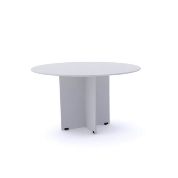 MESA REDONDA 1100X1100X750MM BRANCA PANDIN