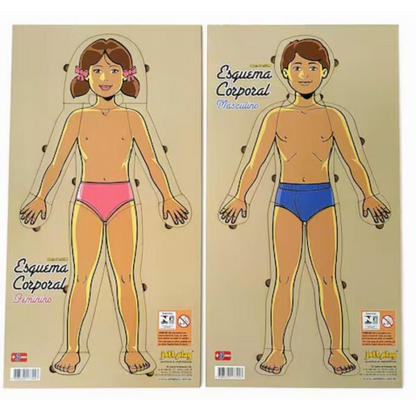 ESQUEMA CORPORAL MASC E FEM MDF 22PC JOTT PLAY