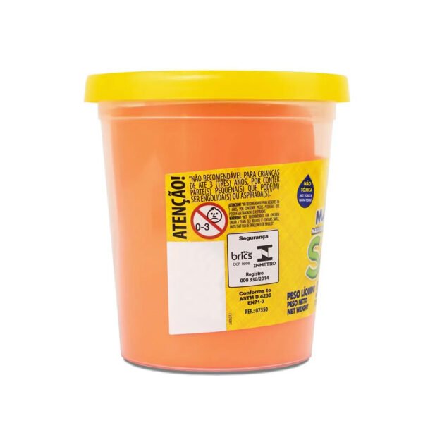 POTE DE MASSINHA DE MODELAR SOFT 500G LARANJA ACRILEX - Image 3
