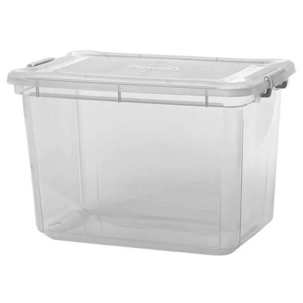 CAIXA ORGANIZADORA 35L TRANSPARENTE PLASVALE
