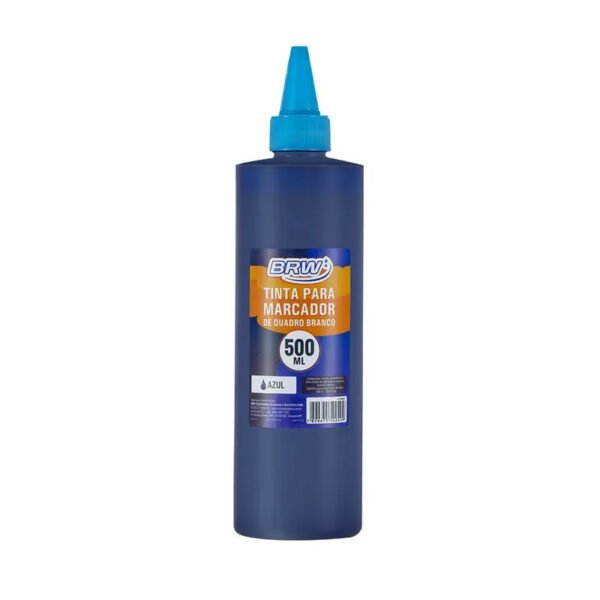 TINTA P/ MARCADOR DE QUADRO BRANCO 500ML AZUL BRW