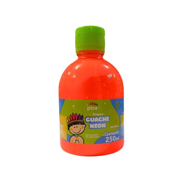 TINTA GUACHE NEON 250ML LARANJA PIRATININGA