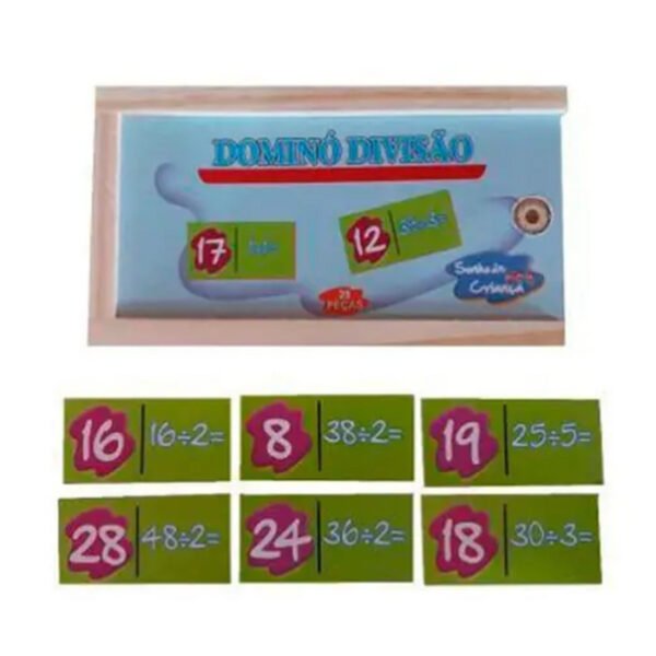 DOMINO DE DIVISAO EM MADEIRA SONHO DE CRIANÇA - Image 2