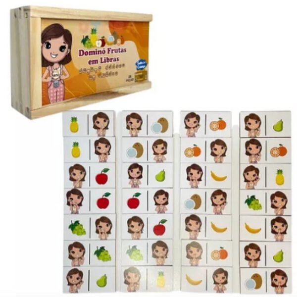 DOMINO DE FRUTAS EM LIBRAS SONHO DE CRIANÇA - Image 2