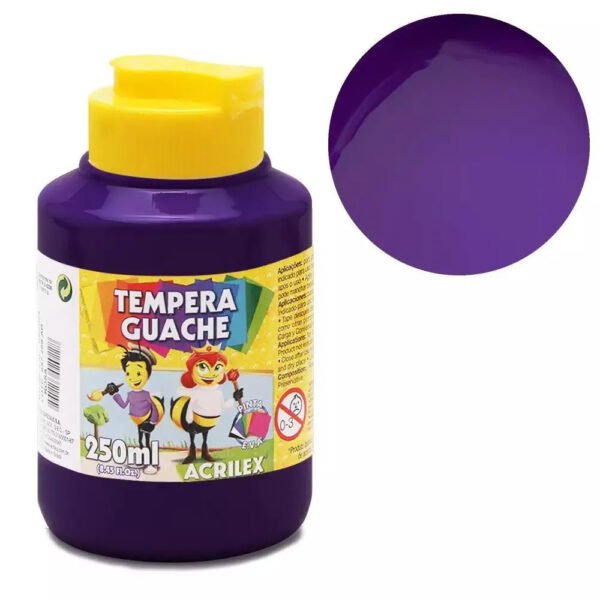 TINTA GUACHE 250ML VIOLETA ACRILEX - Image 2