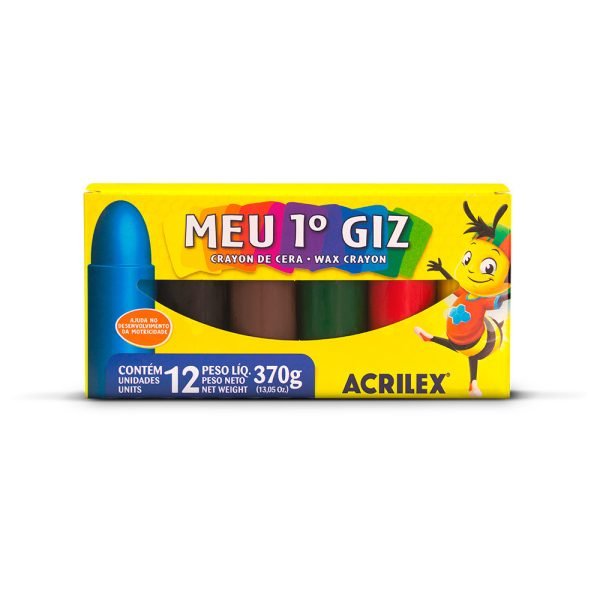 CAIXA MEU PRIMEIRO GIZ C/ 6 CORES 185G ACRILEX - Image 3