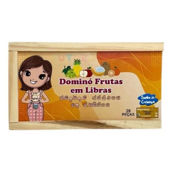 DOMINO DE FRUTAS EM LIBRAS SONHO DE CRIANÇA