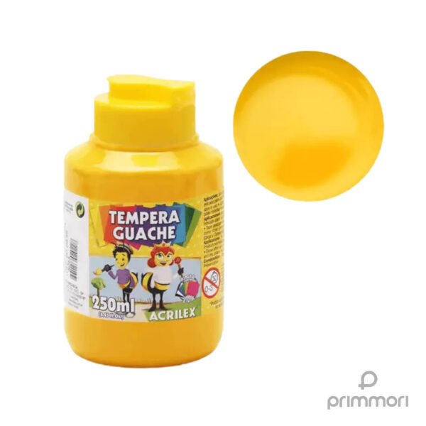 TINTA GUACHE 250ML AMARELO OURO ACRILEX