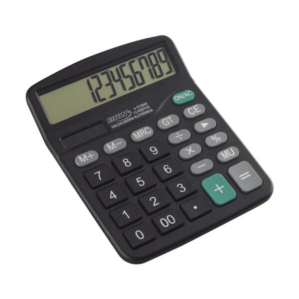 CALCULADORA 12 DIG CC3000 PRETA BRW