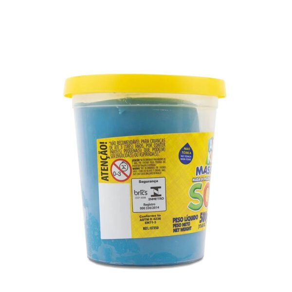 POTE DE MASSINHA DE MODELAR SOFT 500G AZUL ACRILEX - Image 2