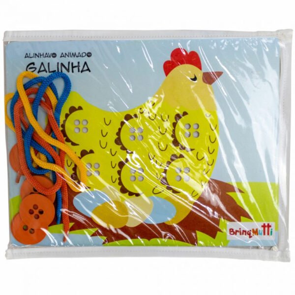 ALINHAVO ANIMADO - GALINHA REF 003 BRINQMUTTI