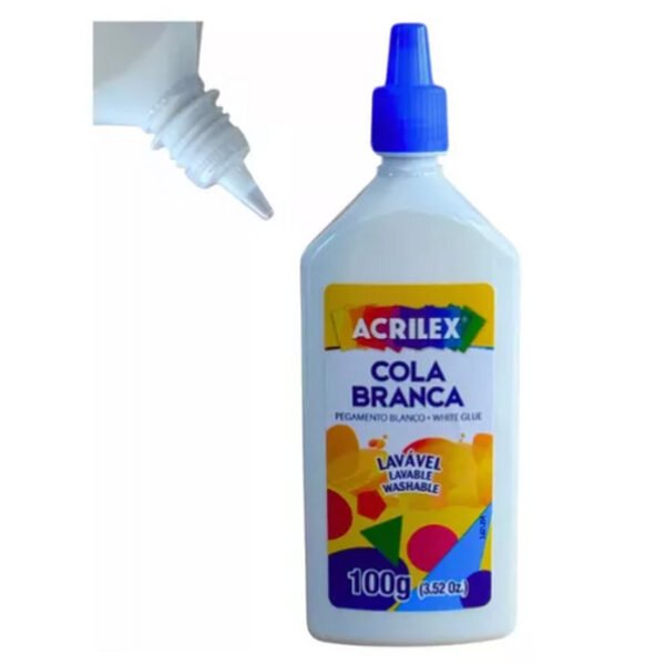CAIXA DE COLA BRANCA 100G C/ 3 ACRILEX - Image 3