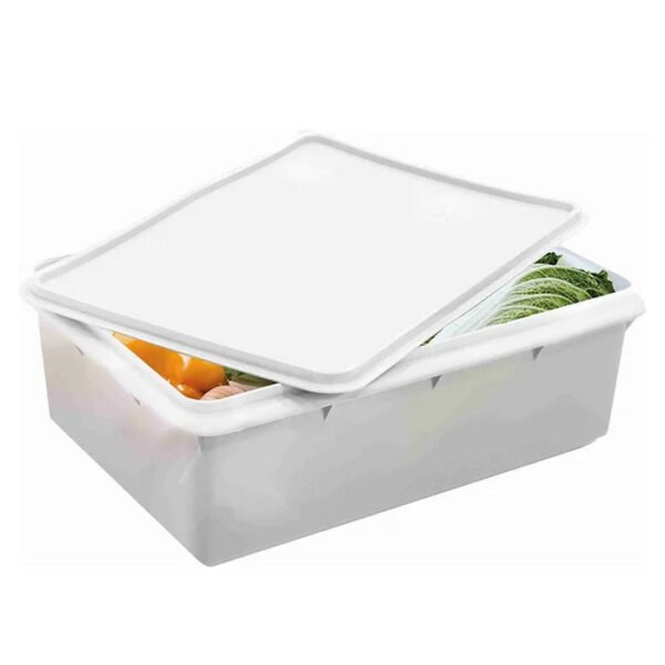 CAIXA RETANGULAR 3,5L COR NATURAL PLASVALE