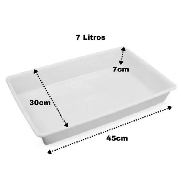 BANDEJA 7L COR NATURAL PLASVALE - Image 2