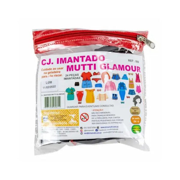 CONJUNTO IMANTADO MUTTI GLAMOUR REF 080 BRINQMUTTI