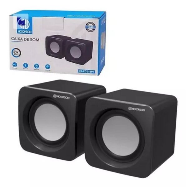 CAIXA DE SOM MINI USB 5W PC018PT  PRETA HOOPSON - Image 3