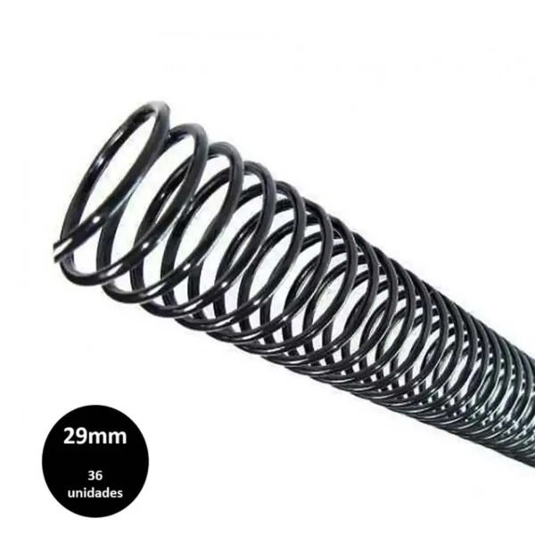 PACOTE DE ESPIRAL 29MM PARA 200 FOLHAS C/36 AFORPLASTIC