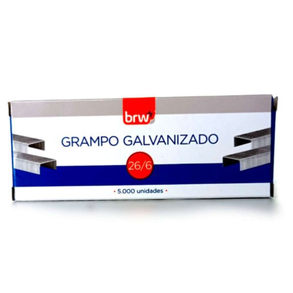 CAIXA DE GRAMPO 26/6 GALVANIZADO C/ 5000 BRW - Image 2