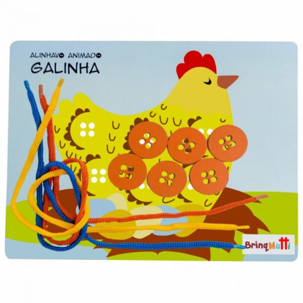ALINHAVO ANIMADO - GALINHA REF 003 BRINQMUTTI - Image 3