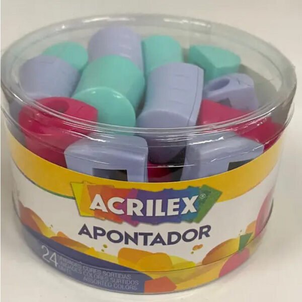 CAIXA DE APONTADOR BÁSICO C/ 24 ACRILEX - Image 2
