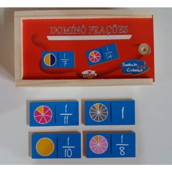 DOMINO DE FRACOES EM MADEIRA SONHO DE CRIANÇA - Image 2