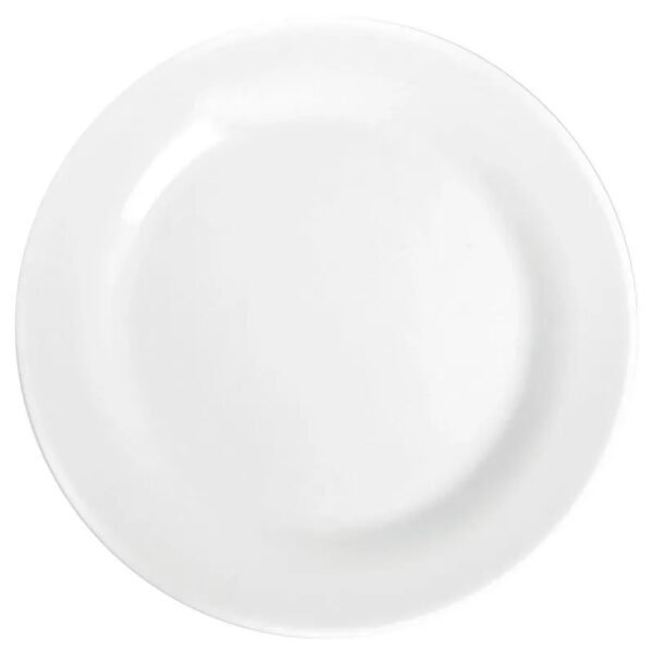 PRATO RASO CERAMICA 24CM DONNA BRANCO BIONA - Image 2