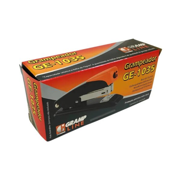 GRAMPEADOR 11,3CM P/ 20 FOLHAS GE-1035 PRETO GRAMPLINE - Image 2
