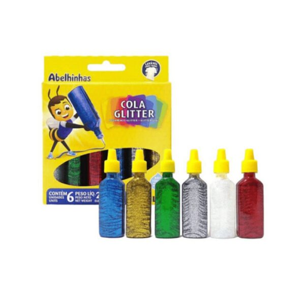CAIXA DE COLA GLITTER 23G C/ 6 CORES ACRILEX - Image 2