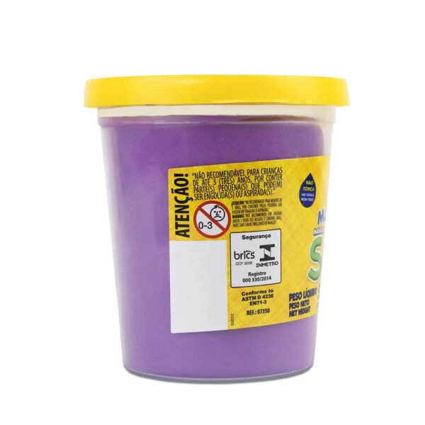 POTE DE MASSINHA DE MODELAR SOFT 500G VIOLETA ACRILEX - Image 2