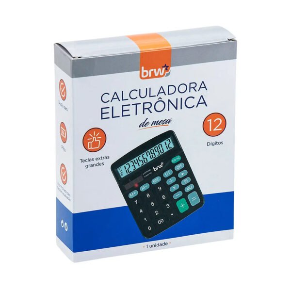 CALCULADORA 12 DIG CC3000 PRETA BRW - Image 2