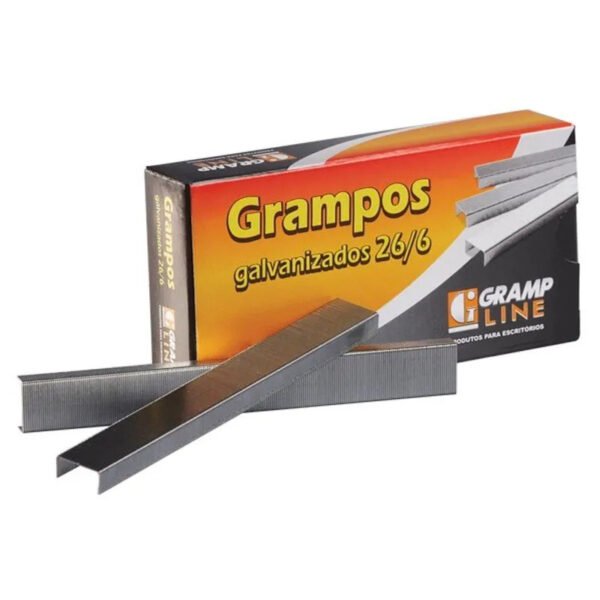 CAIXA DE GRAMPO 26/6 GALVANIZADO C/ 5000 GRAMPLINE