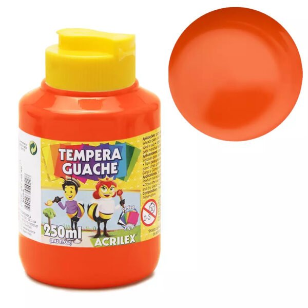 TINTA GUACHE250 ML LARANJA ACRILEX - Image 2