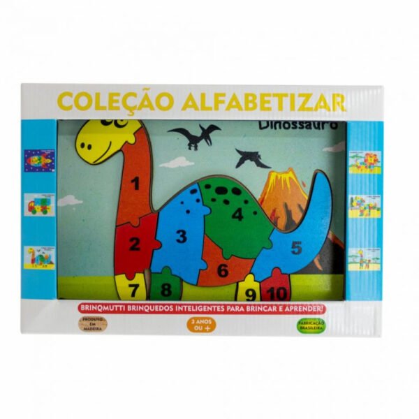 COLECAO ALFABETIZAR - DINOSSAURO REF 041 BRINQMUTTI