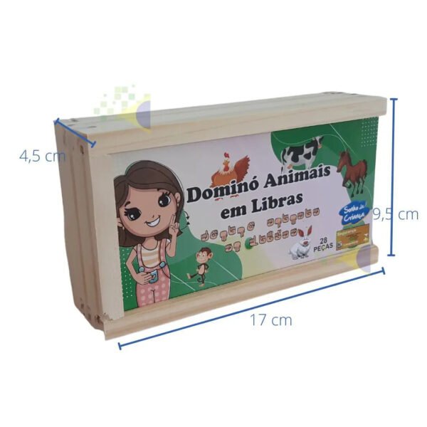DOMINO ANIMAIS EM LIBRAS SONHO DE CRIANÇA - Image 2