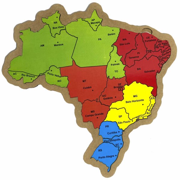 MAPA DO BRASIL QUADRADO REF 071 BRINQMUTTI