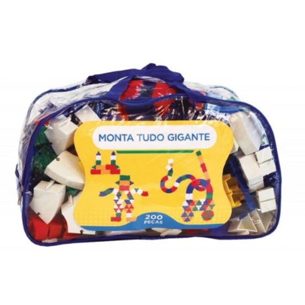 SACOLÃO MONTA TUDO GIGANTE C/ 200 PEÇAS SONHO DE CRIANÇA
