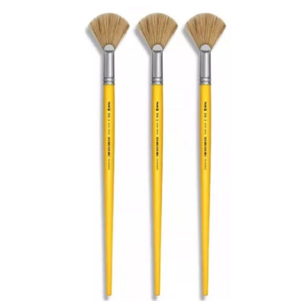 PINCEL ARTESANAL FAN LEQUE 818 N.03 C/3 PEÇAS TIGRE