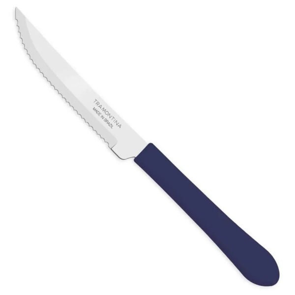 FACA DE CHURRASCO LEME C/ 3PC 4" AZUL TRAMONTINA - Image 3